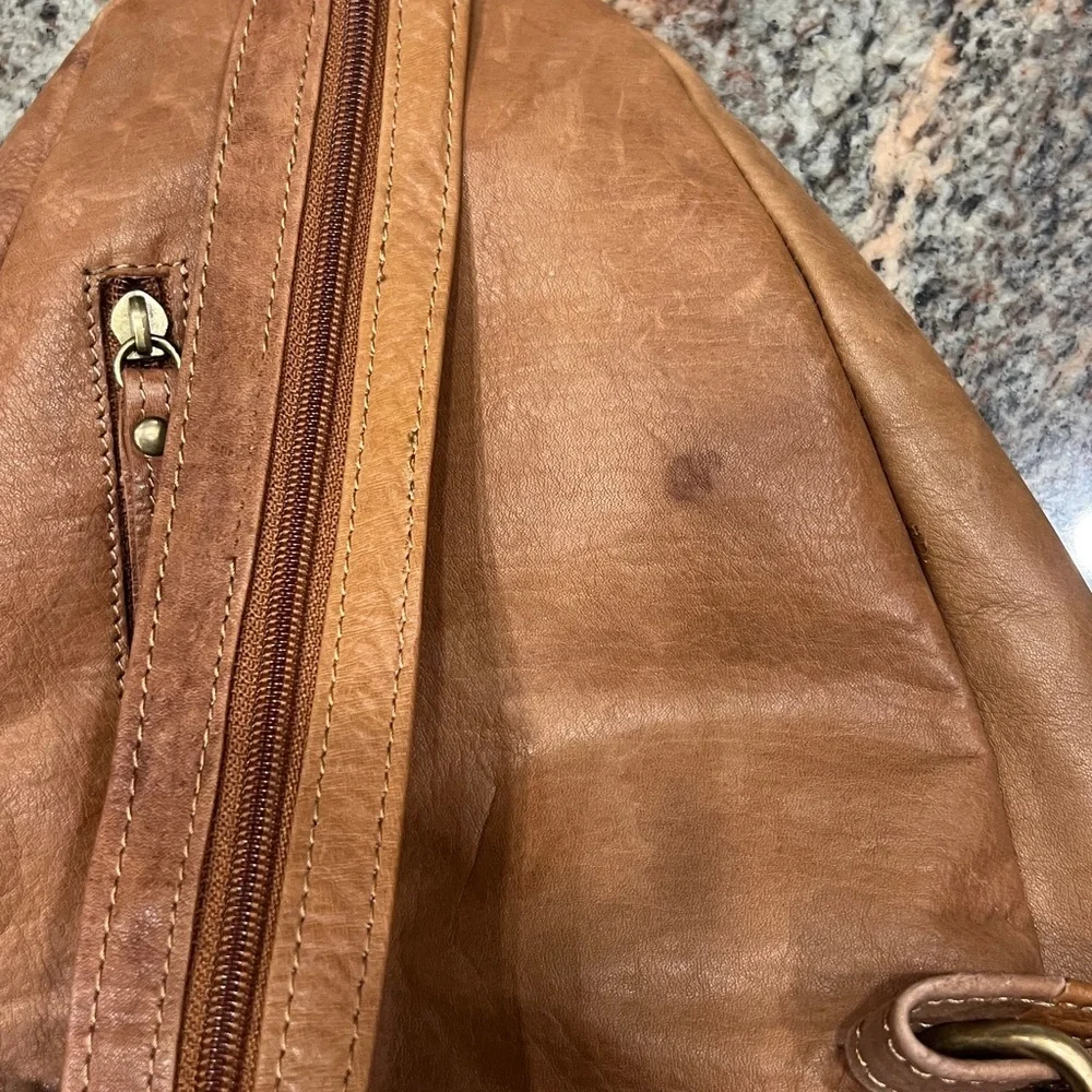 Great American Leatherworks Messenger Bag Shoulder Bag Handmade Leather Vintage
